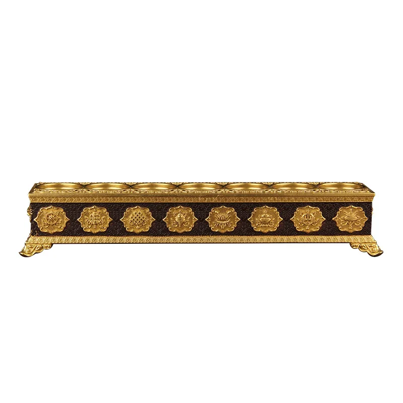 Seven Star Offering Lamp, Sleeping Incense Burner, Buddha Front Offering Lamp, Multi Functional Crispy Oil Lamp Ornament