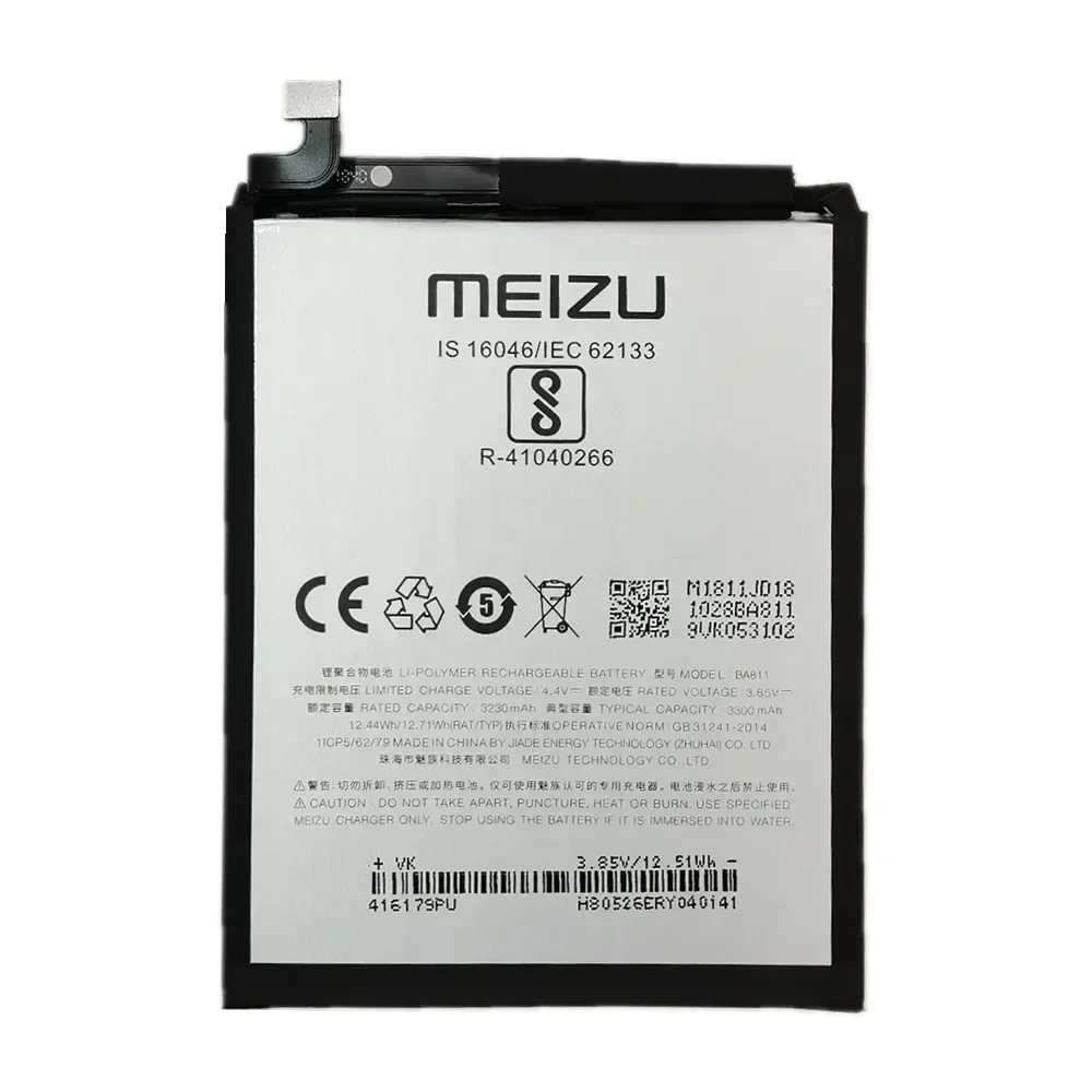 2024 Years New 100% Original Battery BA811 For Meizu M6T Meilan 6T M811Q M811H M811M M811S M811T Phone Bateria Batteries