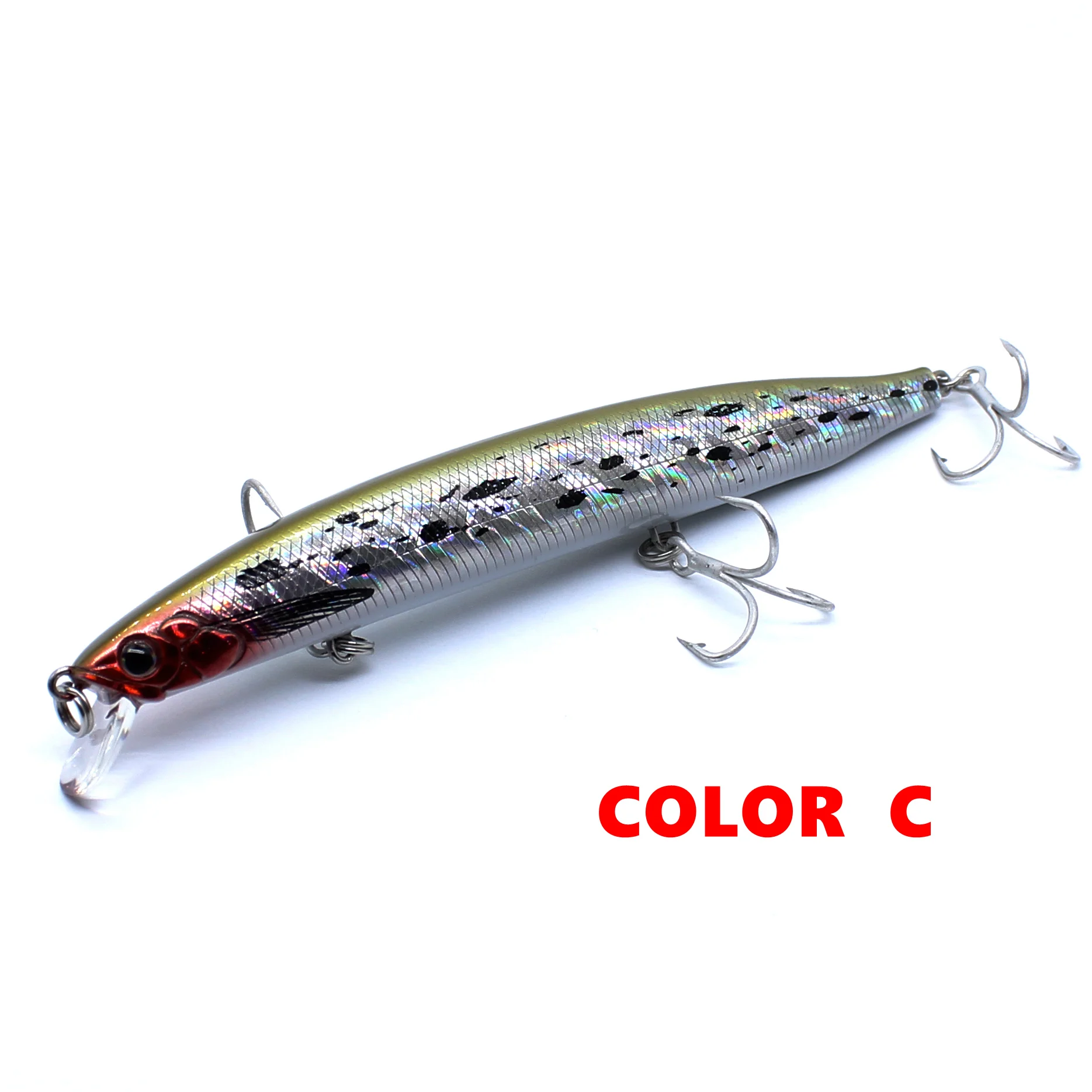 AOCLU Sinking Jerkbait Wobbler 130 mm 20,6 g Tiefe 0,8–1,8 m Harter Köder Minnow Angelköder Magnet Gewichtsübertragungssystem Meeresspiel – Detail 9