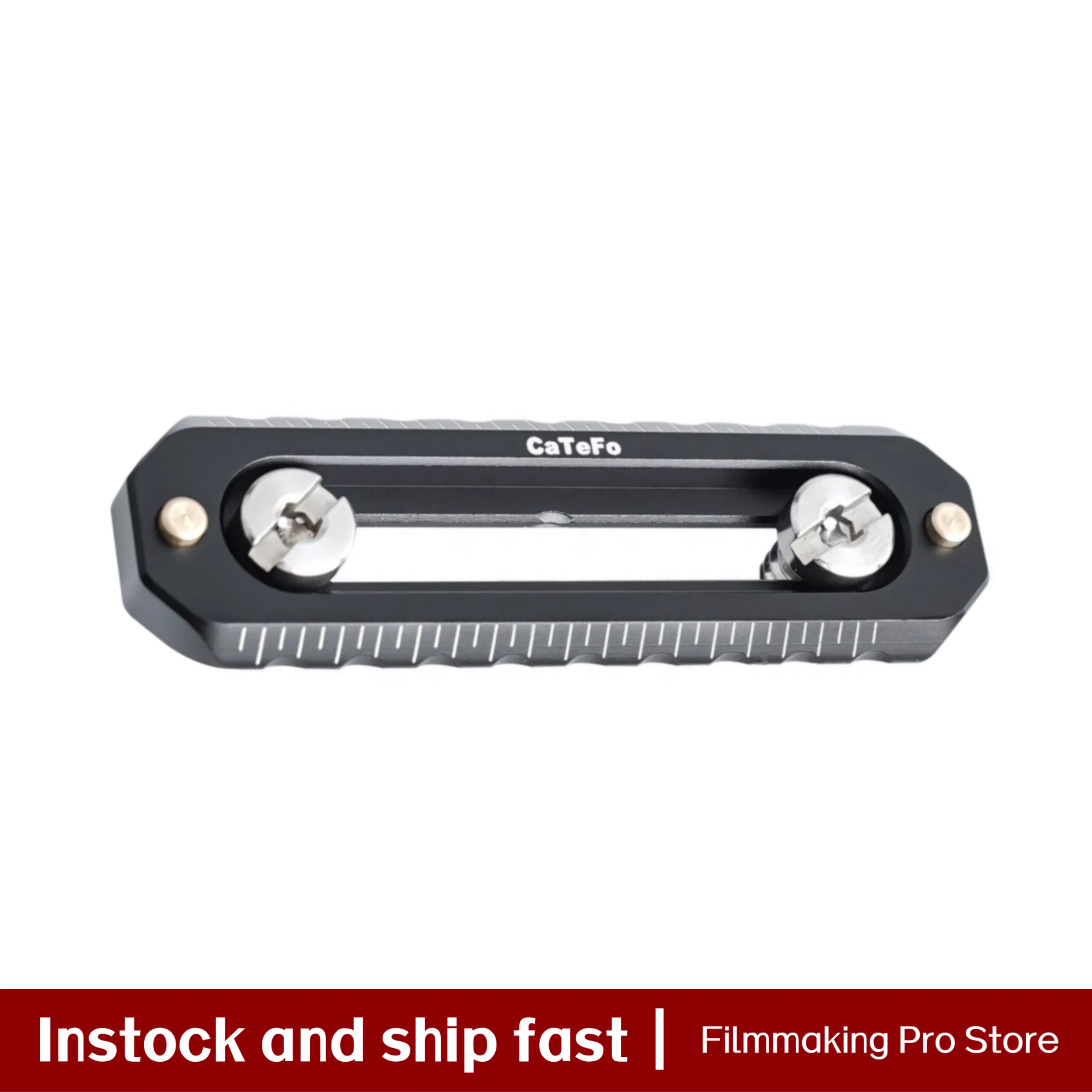 NATO Rail Slider 7cm Quick Release NATO Rail with Dual Locking Screws, Antti-Off Aluminum Alloy Mount for Top Handle, Camera Rig