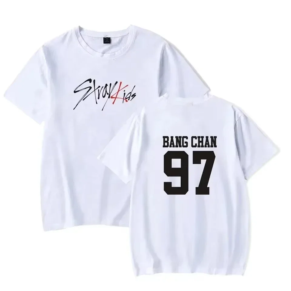 Classic Trend Kpop Stray Kids T Shirt SKZ Women Cotton T-shirt Straykids Seungmin FELIX HYUNJIN JEONGIN MINHO Short Sleeve Shirt