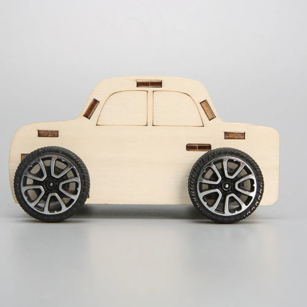 2pcs-wooden-car-diy-kit-handmade-assemble-science-project-educational-kids-wood-vehicle-creative-puzzle-kit-for-children