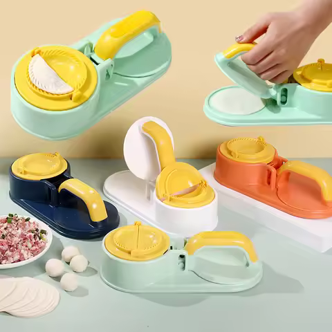 3 in 1 Dumpling Maker Machine Easy Dumpling Press for Beginners Skin Dough Pressing Tool Manual Wrapper Making Kitchen Gadgets