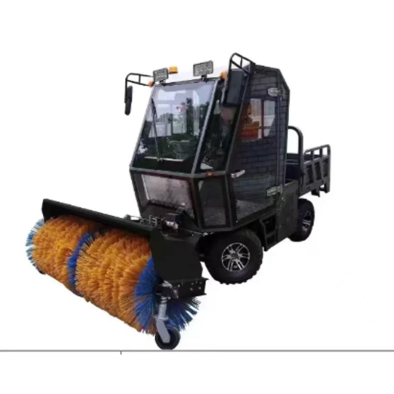 

High Performance Snow Sweeper Small Snowplow Machine Driving Plow Winter Road Snow Roll Brush Power Sweeper Removal Cleaning