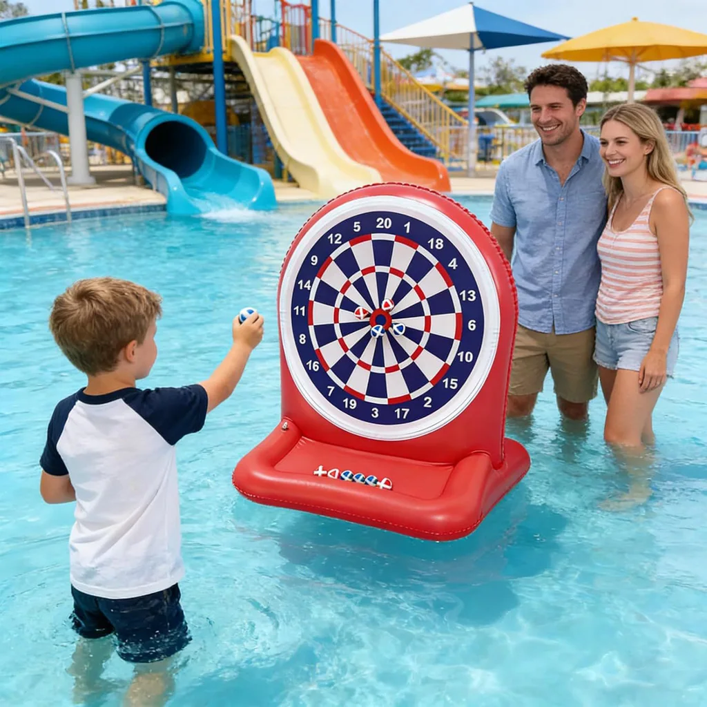 New Summer Outdoor Inflatable Water Dart Board Parent-child Interactive Throwing Game Pool Party Large Children's Water Toy Set