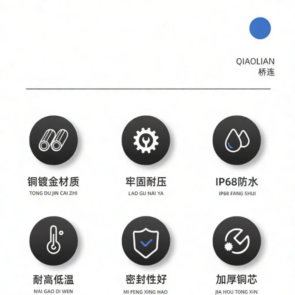 Aviation Plug Socket Waterproof Circular Connector Screw Lock Wiring Terminal For Qiaolian Industrial Automation LED Light