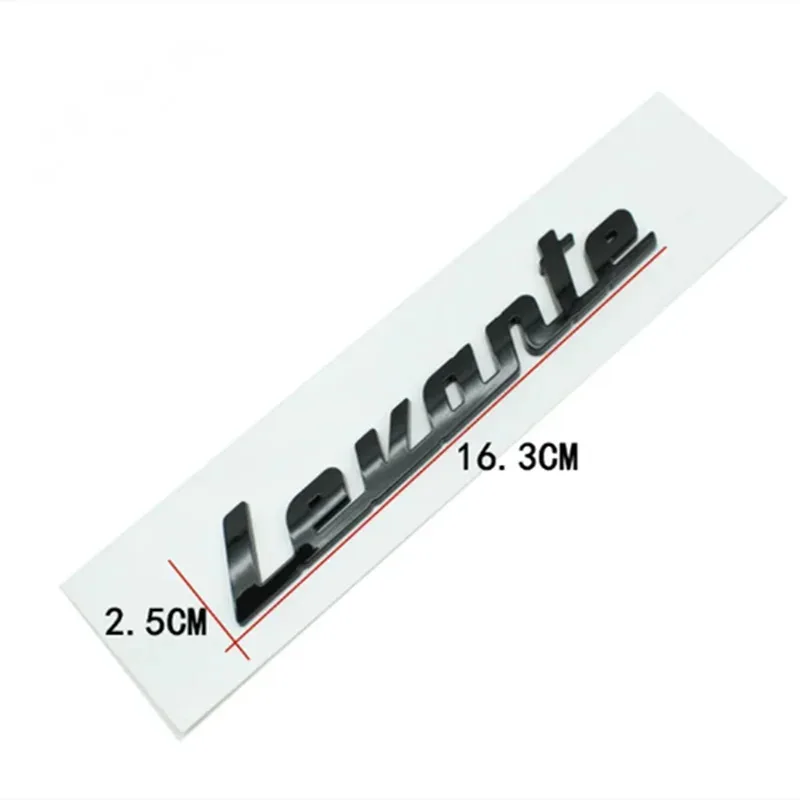Car 3D ABS Trunk Letters Logo Badge Emblem Styling Decoration Sticker For Maserati Levante GT Trofeo Q4 M156 Body Kit Decals
