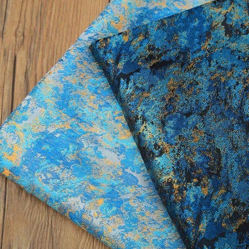 100x150cm Abstract Art Yarn Dyed Jacquard Brocade Fabric Oil Painting Starry Sky Pattern for DIY Dress Coat Curtain Upholstery