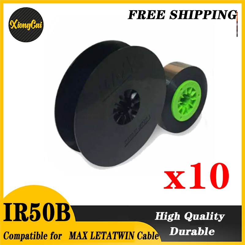 Imagem -01 - Fita de Tinta Lm-ir50b Preto para Max Letatwin Cabo id Impressora Máquina Rotulação Eletrônica Lm550a e