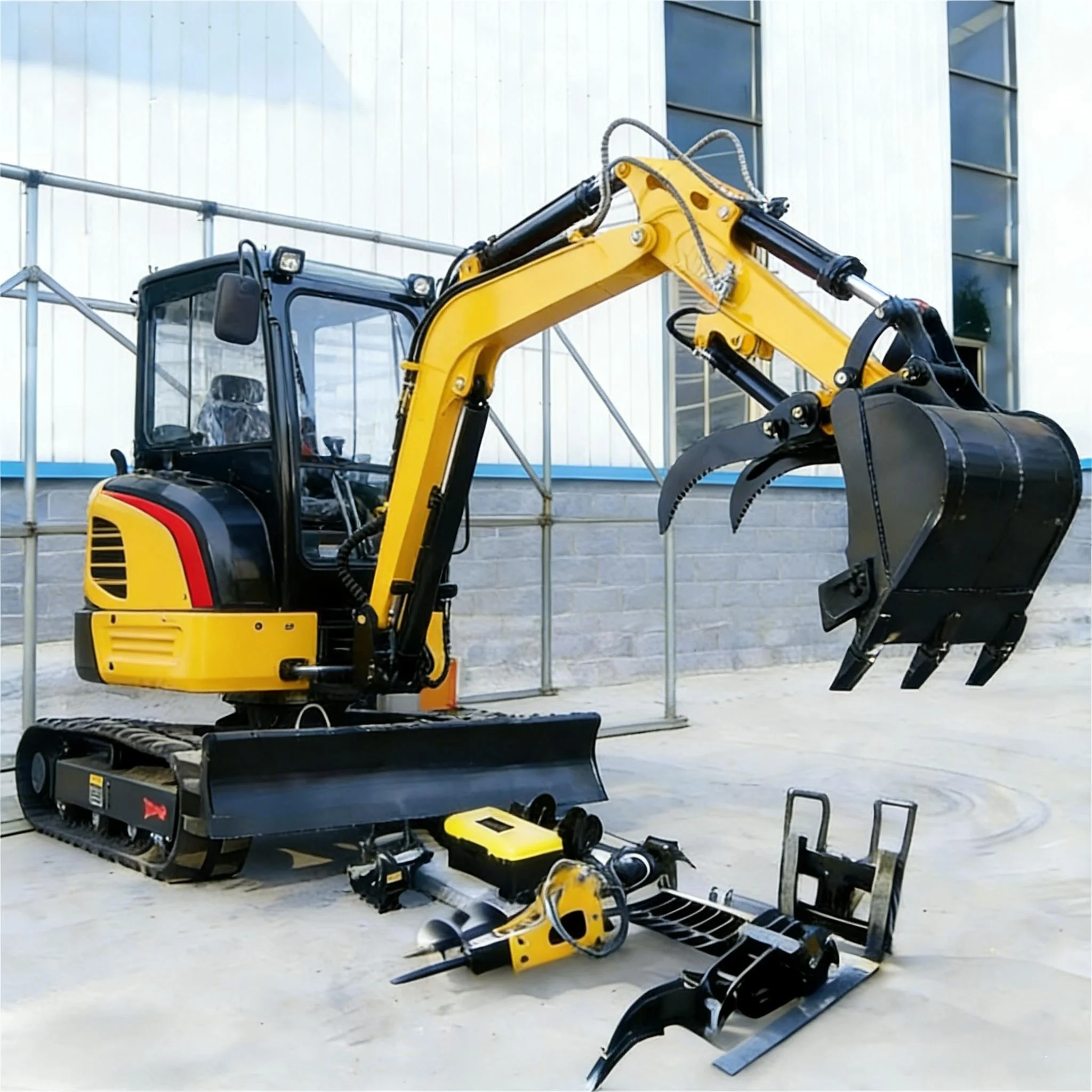 

Лидер продаж: мини-экскаватор на гусеничном ходу, 2,5 тонны, с дизельным двигателем, высокое качество, низкая цена, на заказ