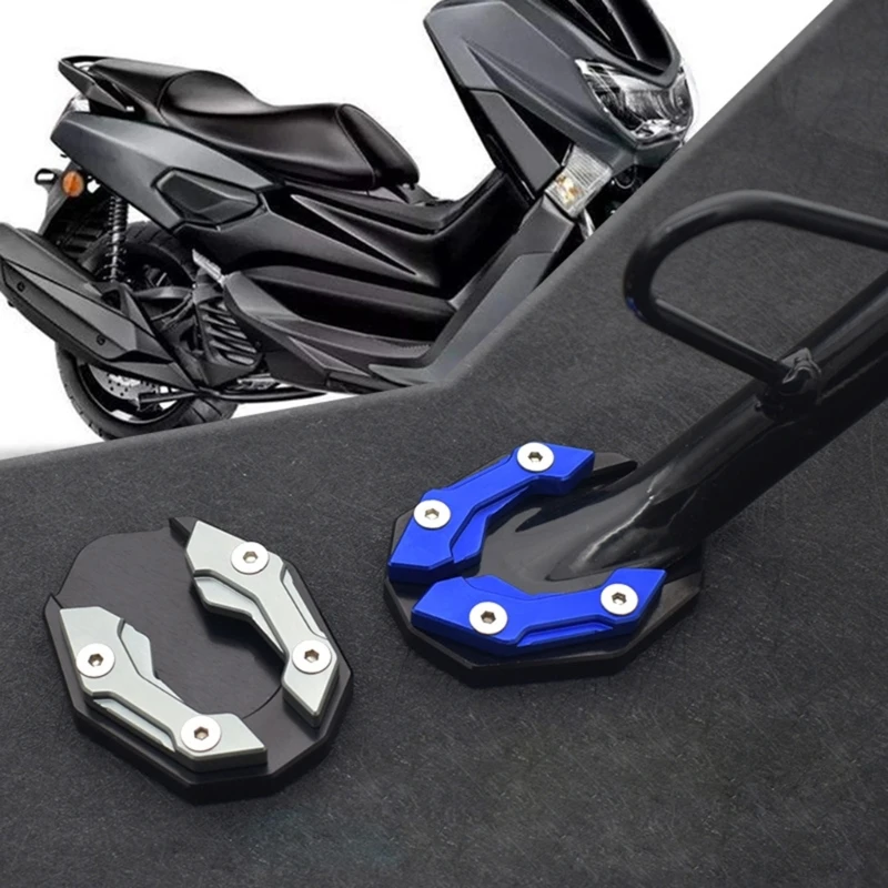 Motorcycle Foot Side Stand Cover Extension Accessories Kickstand Plate Enlarged Base Motorbike Stands Extension Pad for NAMX155