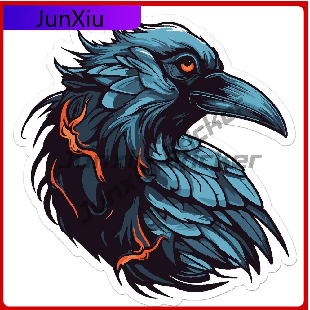 Raven Crow Vinyl Anime Best Gift Durable Creative Laptop Decal Accessory Waterproof Car Window Bumper Auto Exterior Decor
