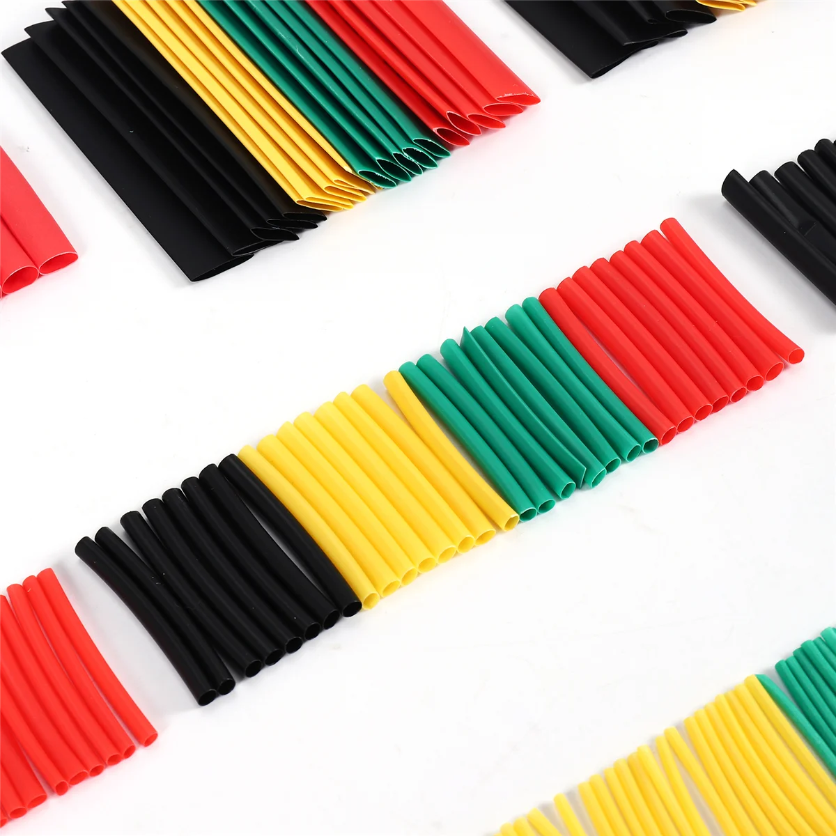 HEIßER 328Pcs Auto Elektrische Kabel Schrumpf Schlauch Schläuche Wrap Hülse Sortiment