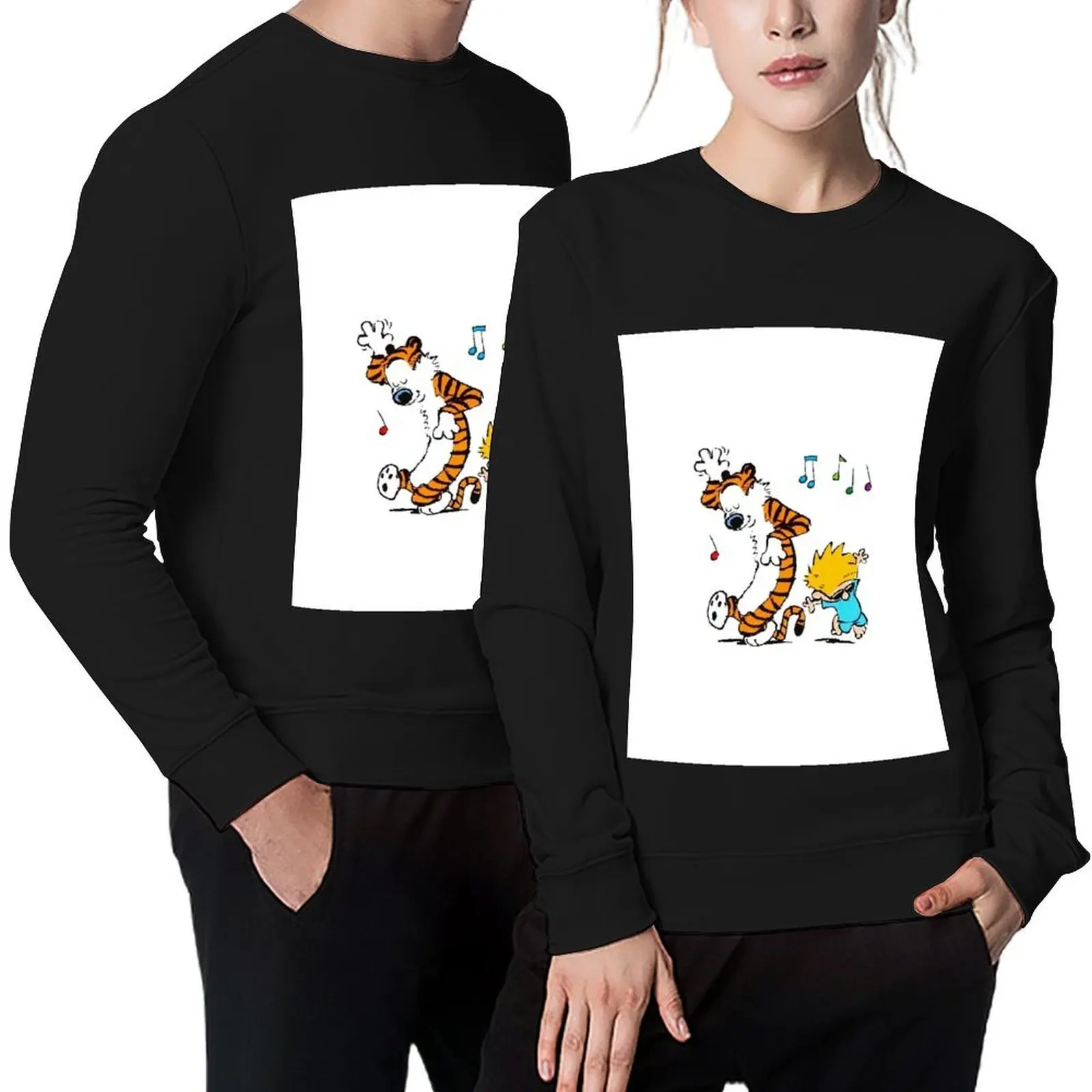 

Calvin And Hobbs Dance Pullover autumn men's clothing men's sweat-shirt set men's clothes hooded sweatshirt