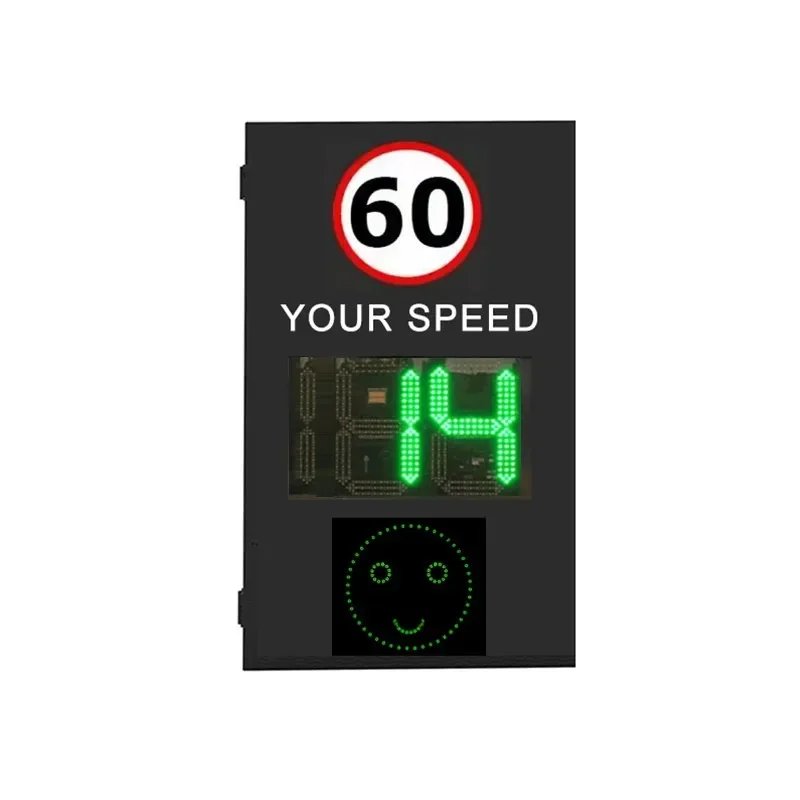 Outdoor Solar Powered Aluminum Detector Radar Traffic Your Speed Signs Led Display Traffic Feedback Limit Device