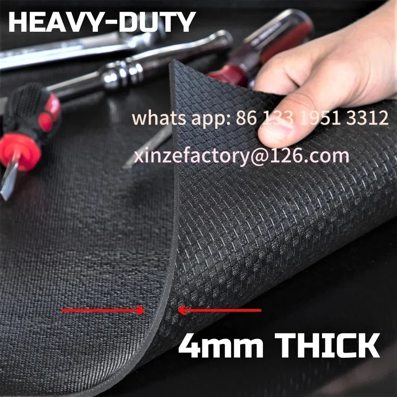 

Customizable Tool Box Liner 30 Inch Wide X 22 Ft Large, Toolbox Drawer Liners, Heavy Duty Shelf Rubber Mat