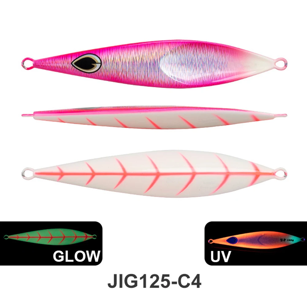 Bright and Shiny 150g Slow Pitch Fall Vertical Jig Lure Fishing Buffalo Jigging Metal Hard Bait Targeting Various Fish Species