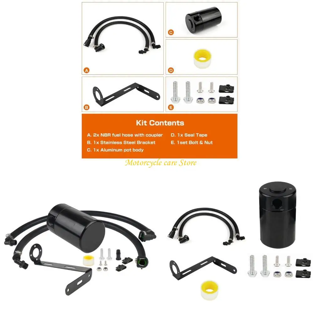 

U75F Heat Resistant Oil Vapors Recovery set Aluminum Oil Air Separator for Vehicles