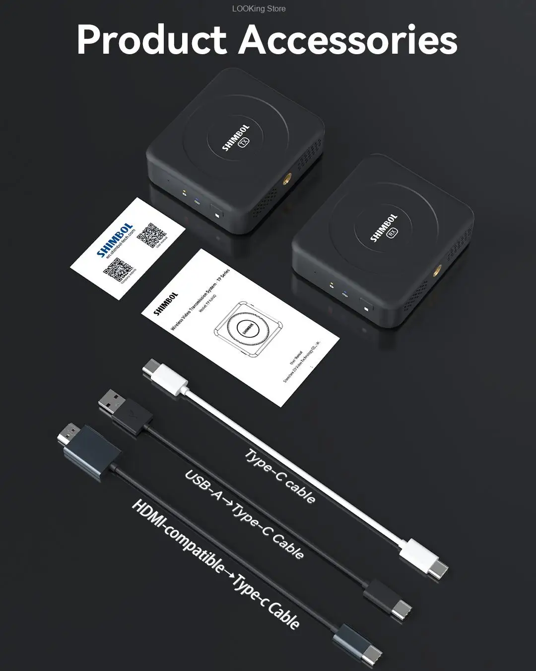 Shimbol TP NANO المهنية نظام نقل الفيديو اللاسلكي جهاز ريسيفر استقبال وإرسال المدمج في بطارية لصانع أفلام الفيديو