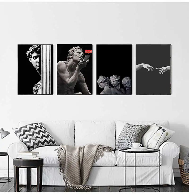 Decor Picture Classic Masterpiece Modern Printed Retro Modular Poster For Bedroom Wall Art Frame Canvas Painting Sculpture  room