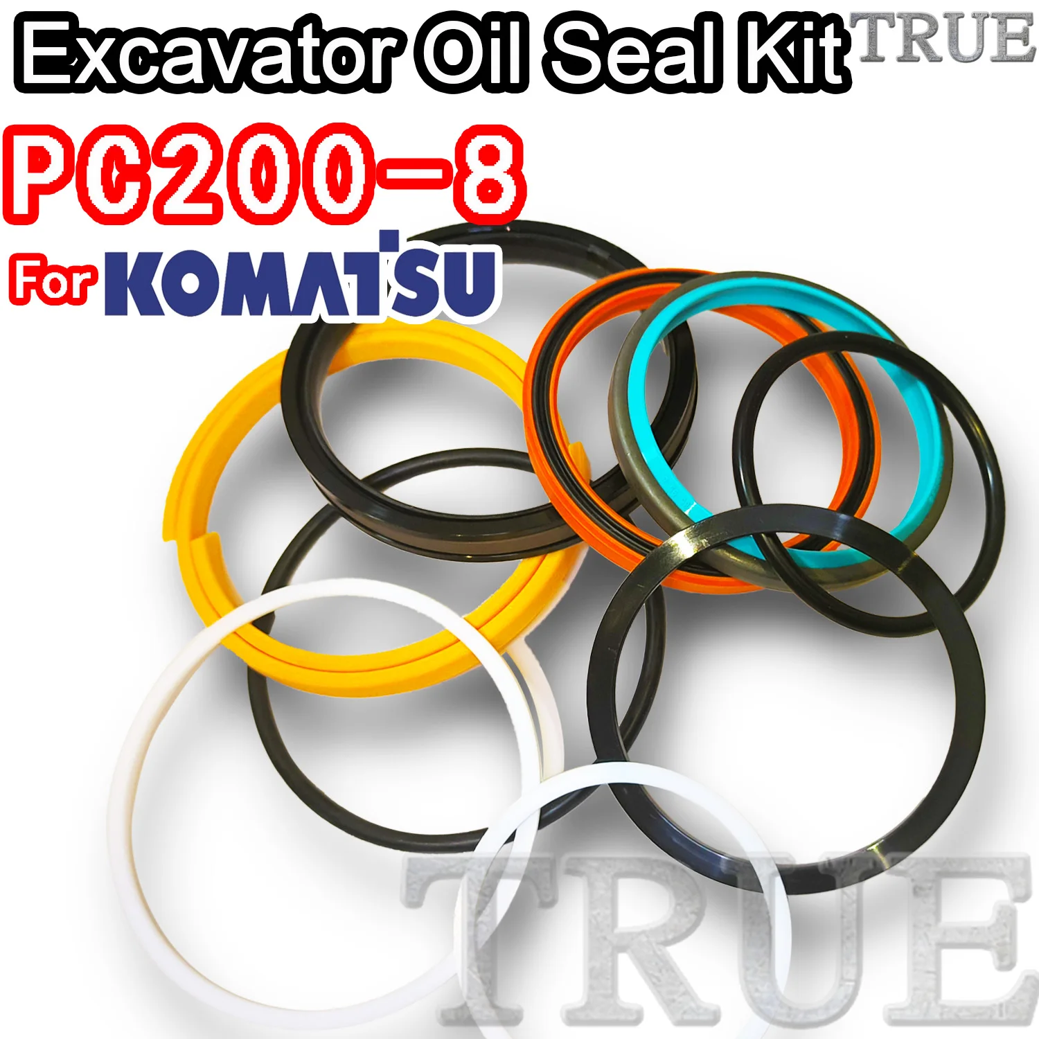 

For PC200-8 KOMATSU Oil Seal Excavator Repair Kit PC200 8 MOTOR Piston Rod Shaft Replacement Dust Bushing FKM High Quality Blade