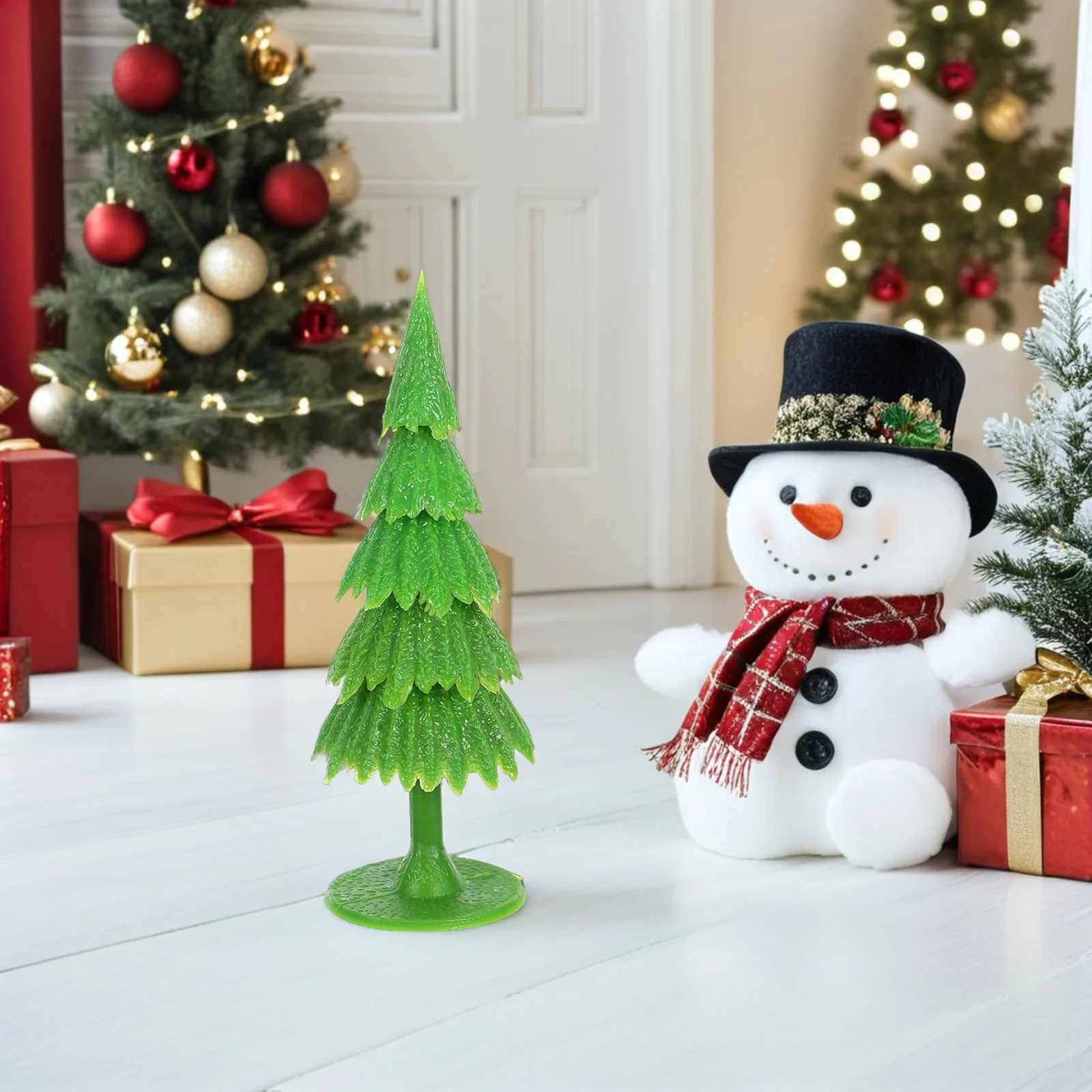 

20Pcs Miniature Christmas Trees Artificial Pine Decorations DIY Winter Village Crafts Cake Toppers Train Scenery