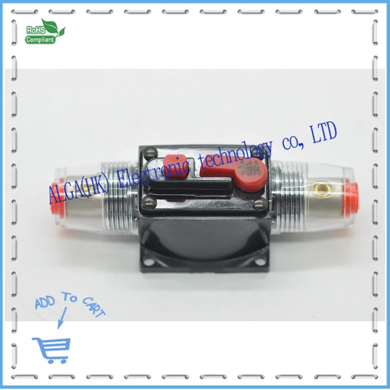 Car audio modified AGU fuse holder power protection high voltage automatic recovery 15/20/30/40/50/60/80/100A. 1PCS