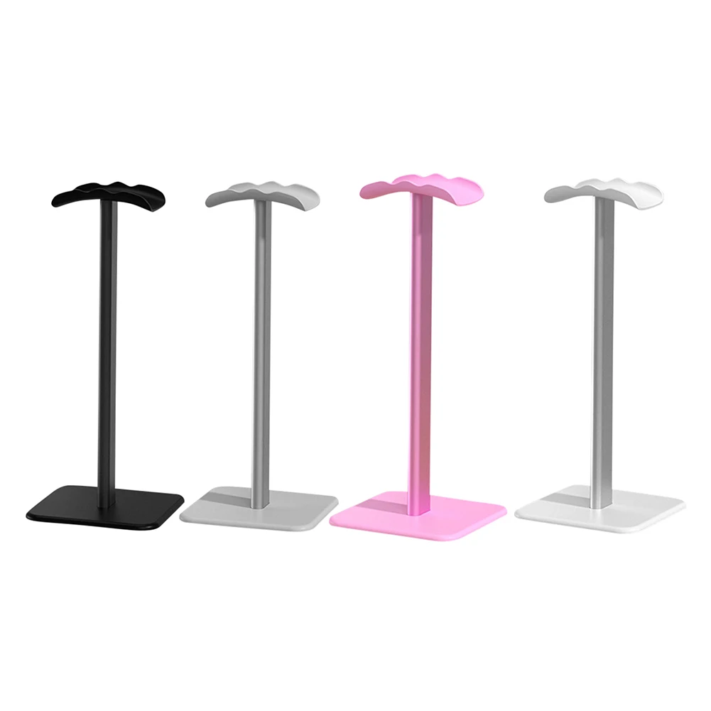 Stojak na słuchawki, stabilny uchwyt biurkowy na słuchawki gamingowe, aluminiowy, zakrzywiony wspornik, akcesoria do słuchawek dla graczy PC