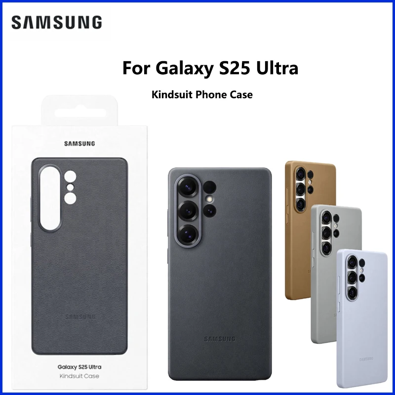 

Original Samsung Galaxy S25 Ultra Kindsuit Case s25ultra Genuine Leather Case Cover Stylish Design Durable EF-VS938