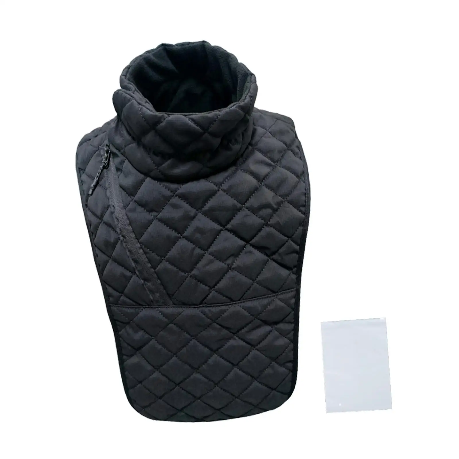 Motorcycle Neck Warmer Chest Windproof Keep Warm Pad Adjustable Shoulder Warmer Scarf Winter Cycling Neck Cover for Fishing