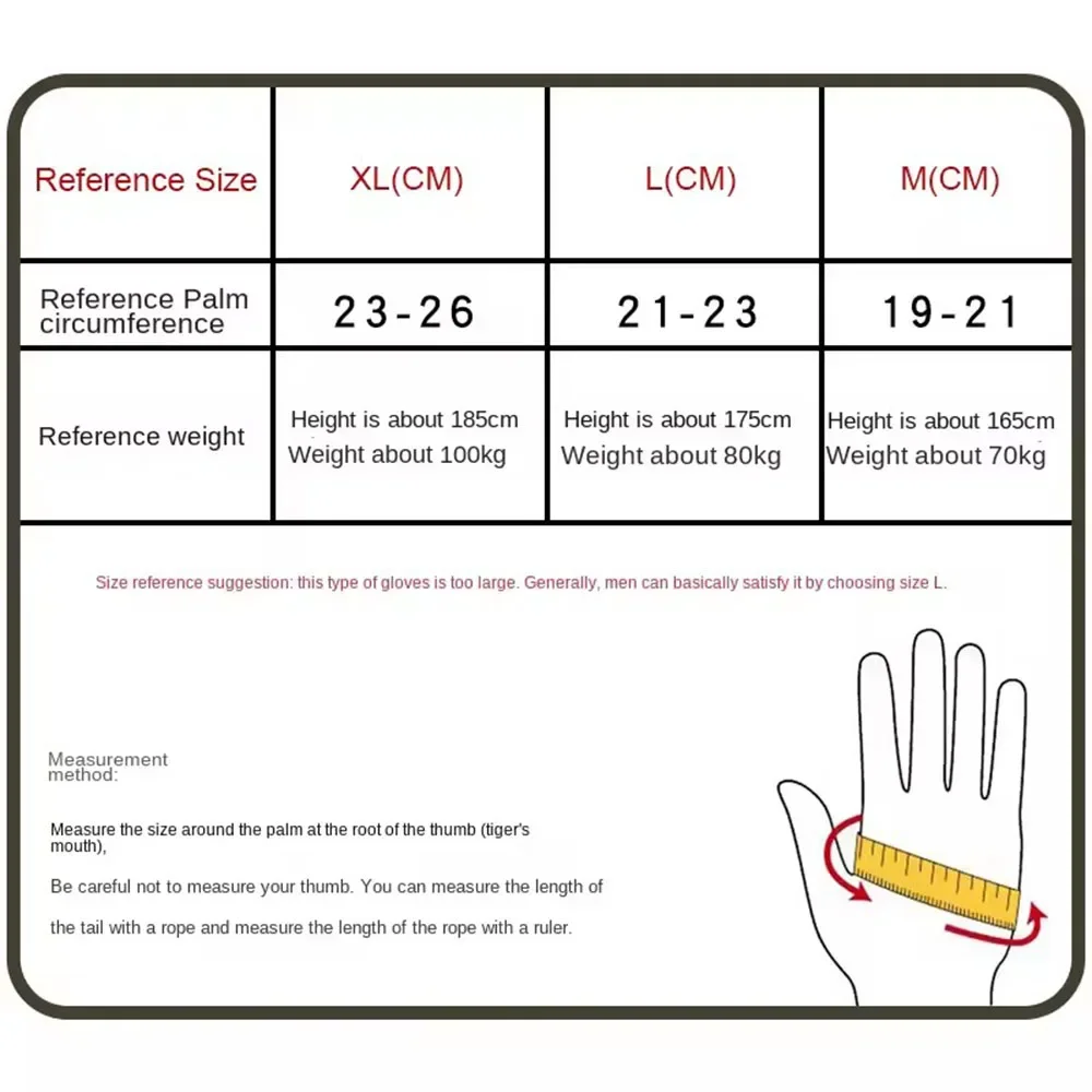 Men's Outdoor Winter Warm Thermal Motorcycle Gloves Full Finger Touch Screen Compatible Tactical Military Combat  Protective