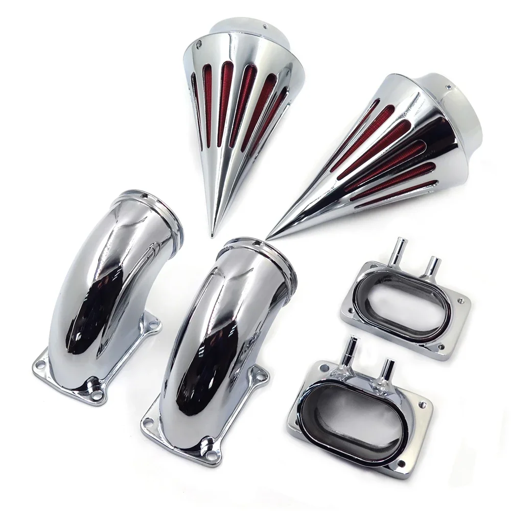 Cone Spike Air Cleaner Kit Intake Filter for Suzuki Boulevard M109 All Year Chrome Motorcycle Accessories