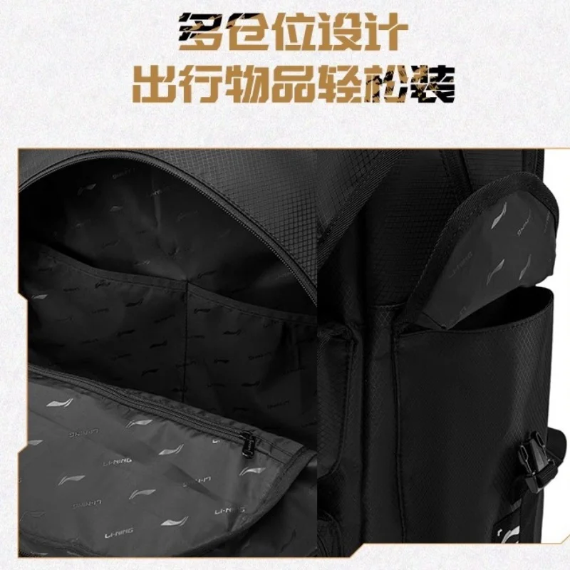 League Of Legends Li Ning Co-mochila con Velcro para hombre y mujer, morral Unisex de gran capacidad, multifunción para viajes diarios, 2024 Lpl Team