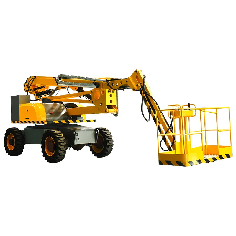 YG 8M Boom Lift Telescoping Platform On Truck Widely Using Articulating Boom Lifting Rise Articulated Boom Lifts Machinery Price