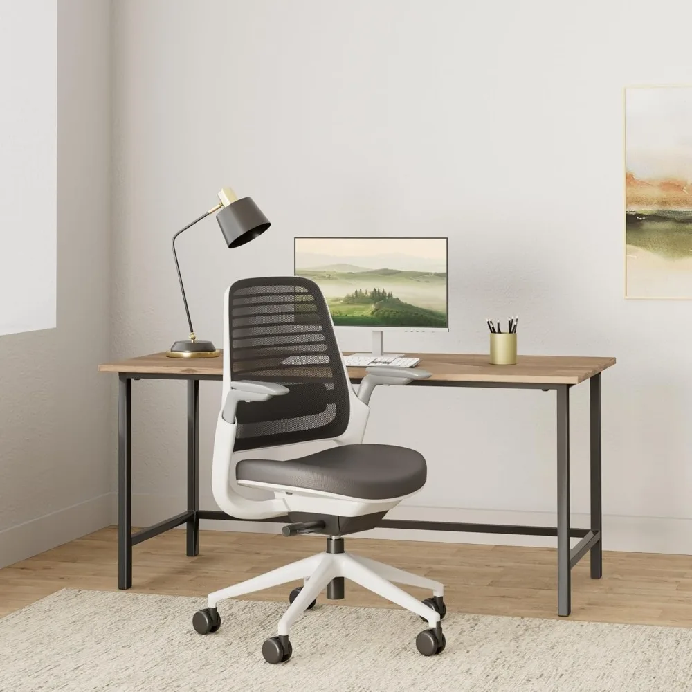 Series 1 Office Chair - Ergonomic Work Chair with Wheels for Carpet - Helps Support Productivity - Weight-Activated Controls