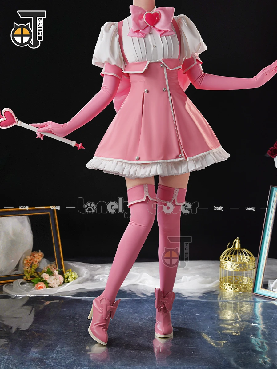 Tenkawa Kaoruko Cosplay fantasia com peruca, Mahou Shoujo