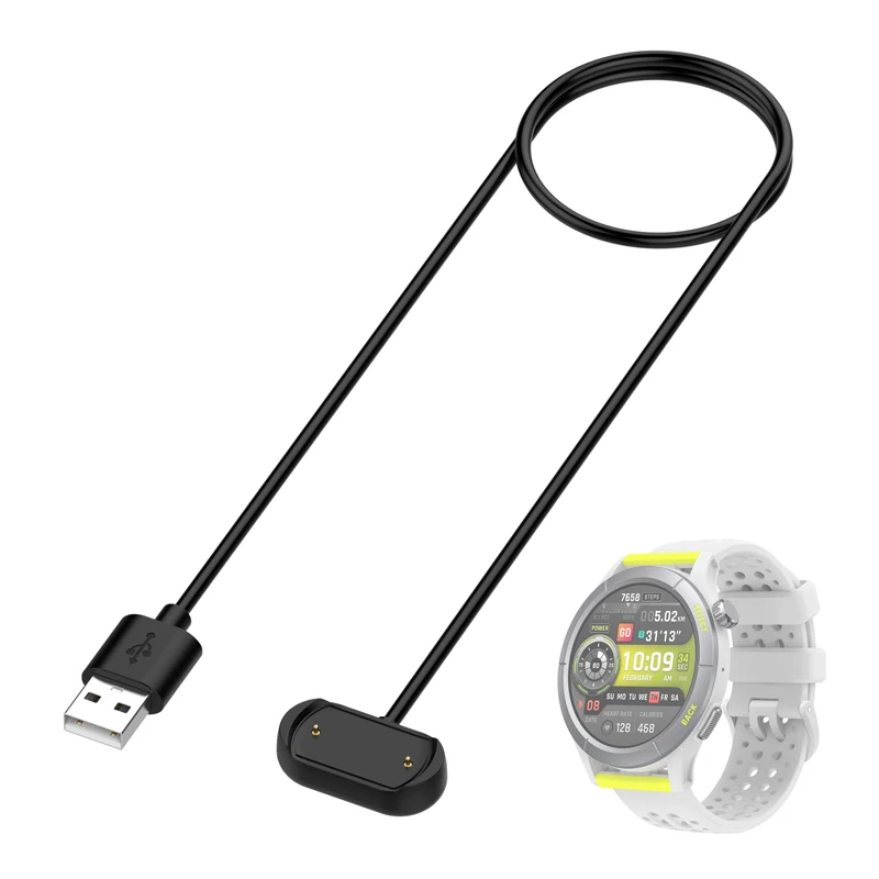 แท่นชาร์จสมาร์ทวอทช์อะแดปเตอร์ชาร์จในรถยนต์แบบ USB สายชาร์จไฟสำหรับ amazfit เสือชีตาห์/เสือชีตาห์ Pro อุปกรณ์สมาร์ทวอท์ช