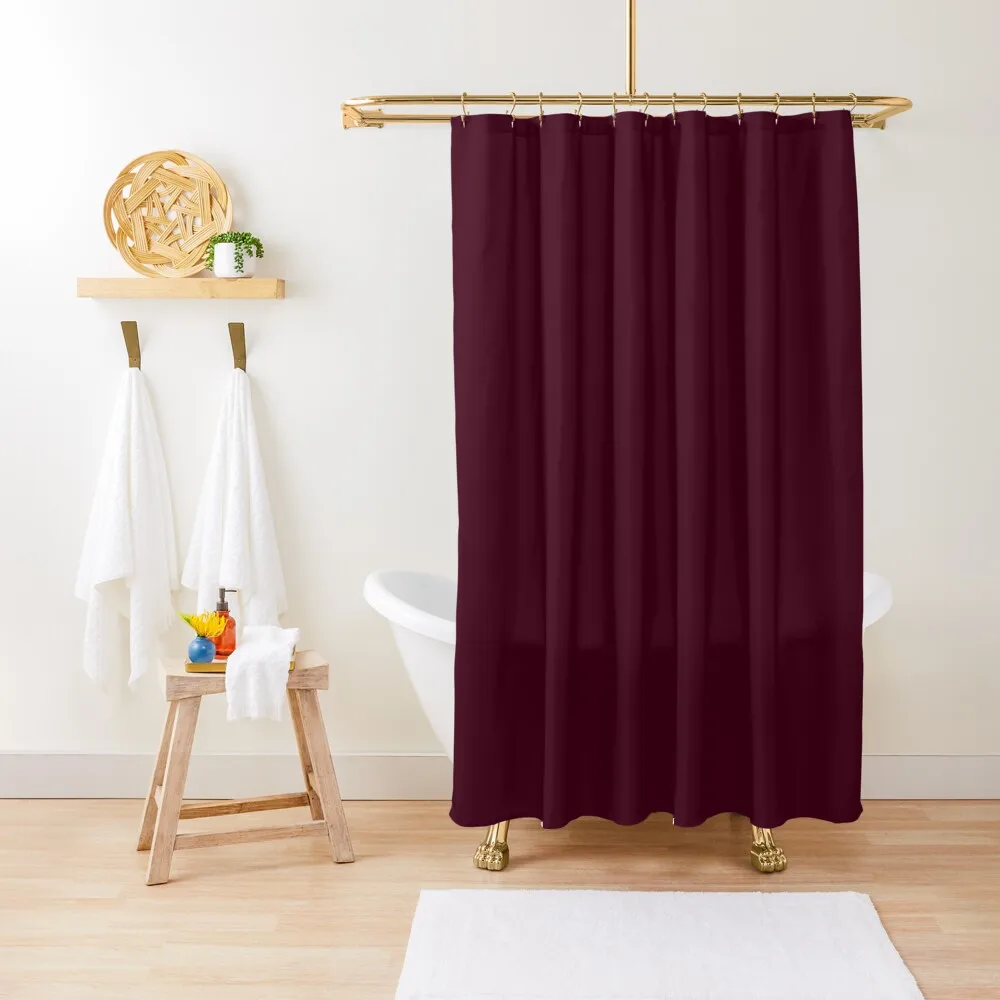 

Solid Dark Burgundy Shower Curtain Toilet Accessories Bathroom Shower For Bathroom Set Curtain