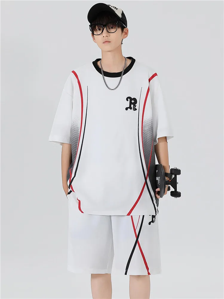 

Футболка Ice Silk Qui Dry Summer ort Sve, мужская футболка для бега и отдыха, комплект для подростков, утренний бег, полиэфирное волокно orts