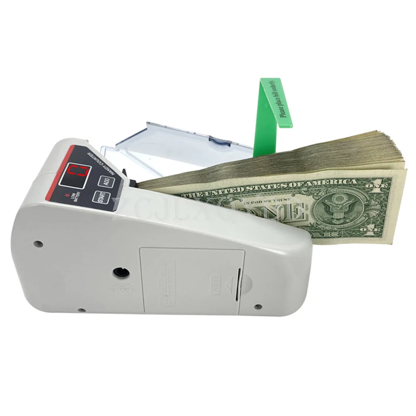 V30 LED Display Mini Portable Bill Counter Use Battery/Plug Handy Money Machine For Cash And Banknote Currency Counting