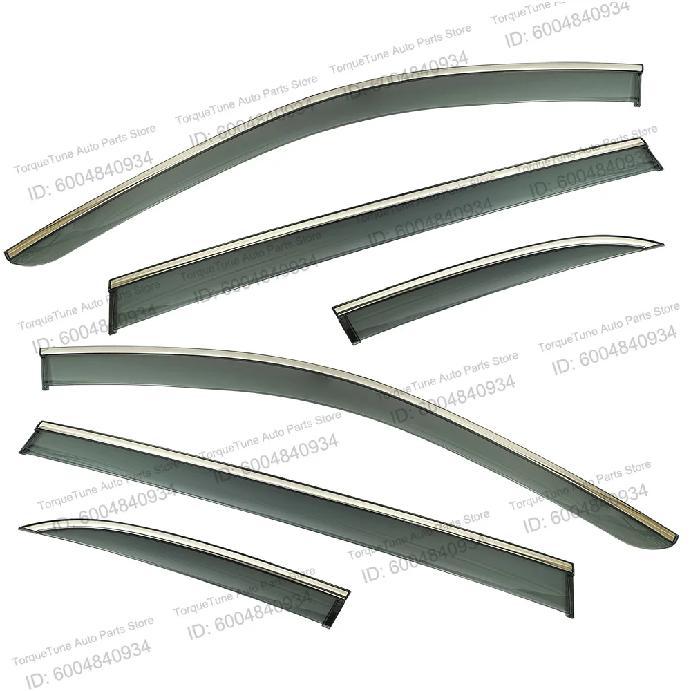 For Li Xiang L8 2022+ No-Drill In-Channel Side Door Wind Deflectors, Premium Sun Rain Guard Visors Direct Mount Car Exterior Acc