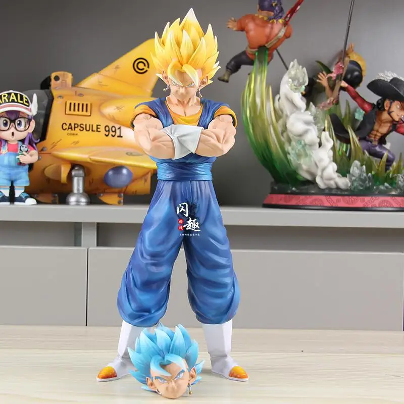 30 см Dragon Ball Z Vegetto Figuras Gogeta Фигурка с двумя головками DBZ Манга Фигурка Аниме GK Статуя Модель Периферийные игрушки