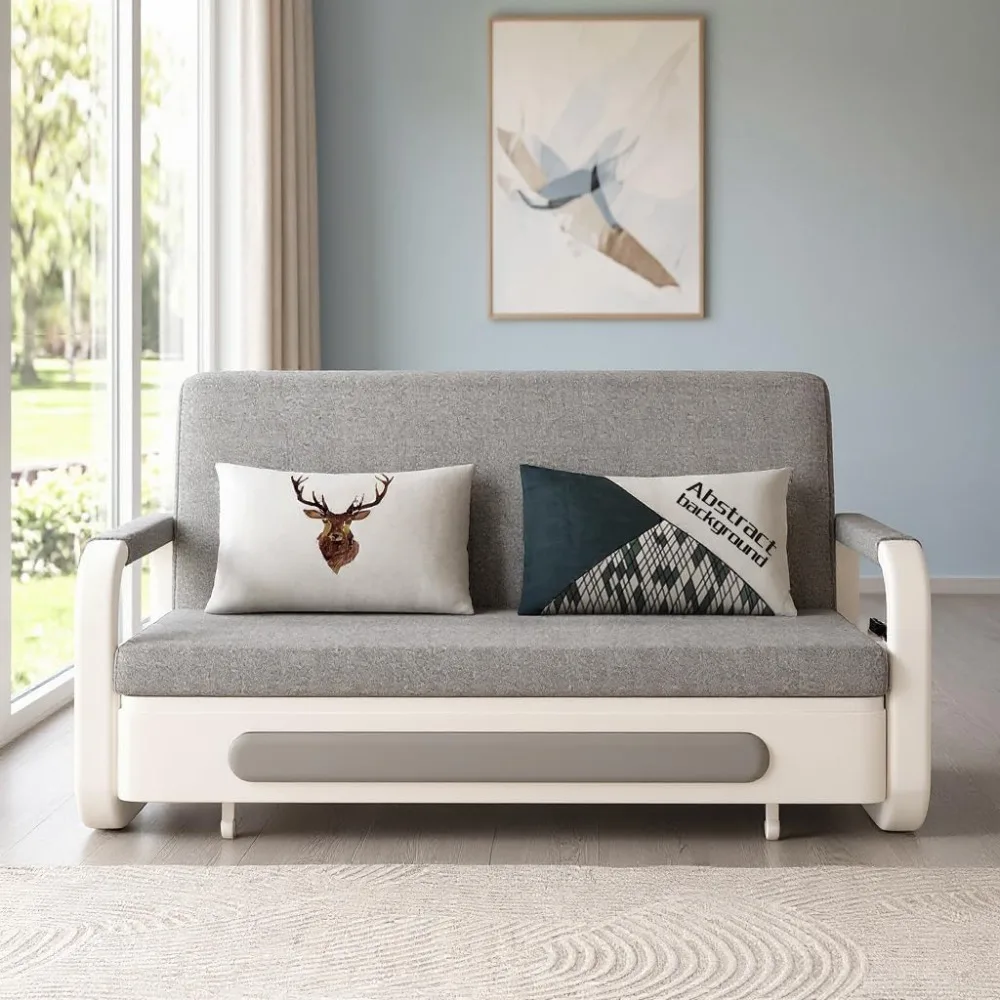 سرير أريكة قابل للسحب متعدد الاستخدامات - أريكة فوتون نائمة حديثة متعددة الاستخدامات، سرير نهاري مع دولاب، مثالي لغرفة المعيشة والمركبات الترفيهية #6