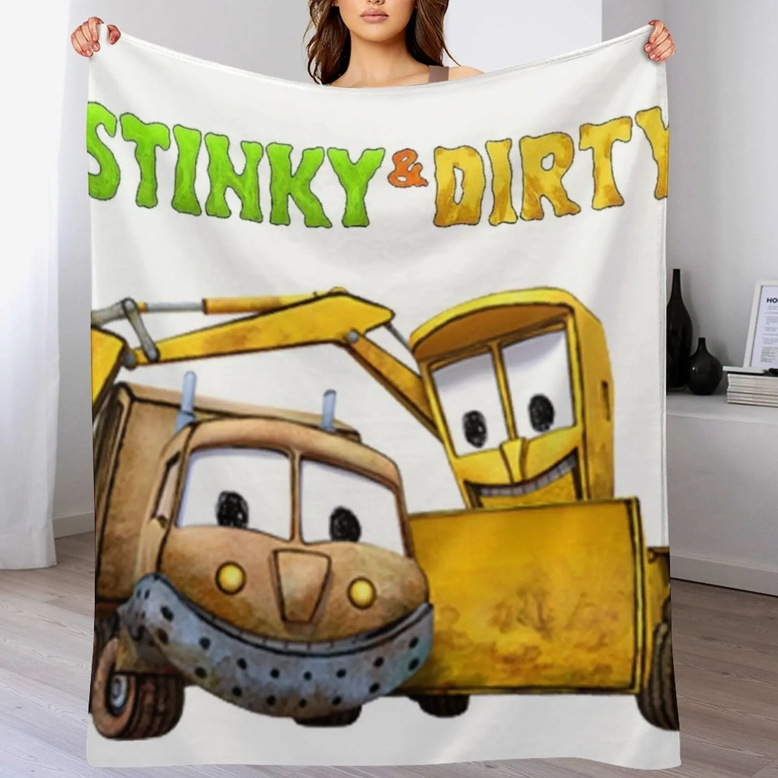 The Stinky Dirty Show Throw Blanket