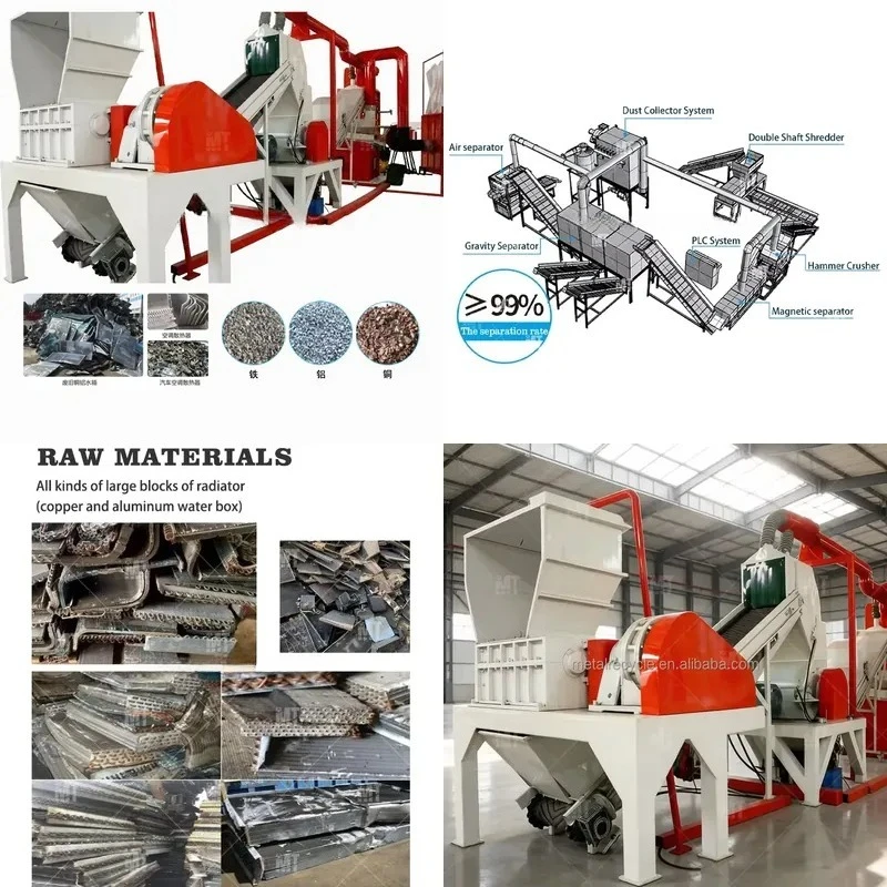 Multifunctional Automatic Copper-Aluminum Crushing Sorting Equipment High Productivity Widely in Scrap Metal Processing
