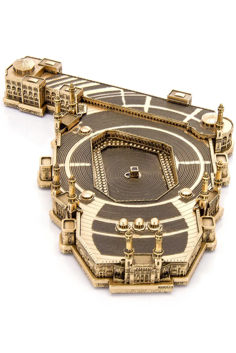 IQRAH Masjid Haram Kaaba Trinket Religious Gift Gold Color