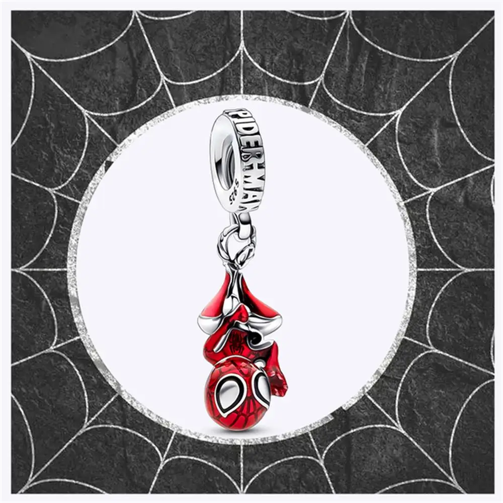 New 925 Silver Marvel Captain America Gloves Pendants Charms Beads Fit Original Pandora Bracelet DIY Jewelry For Women 2024