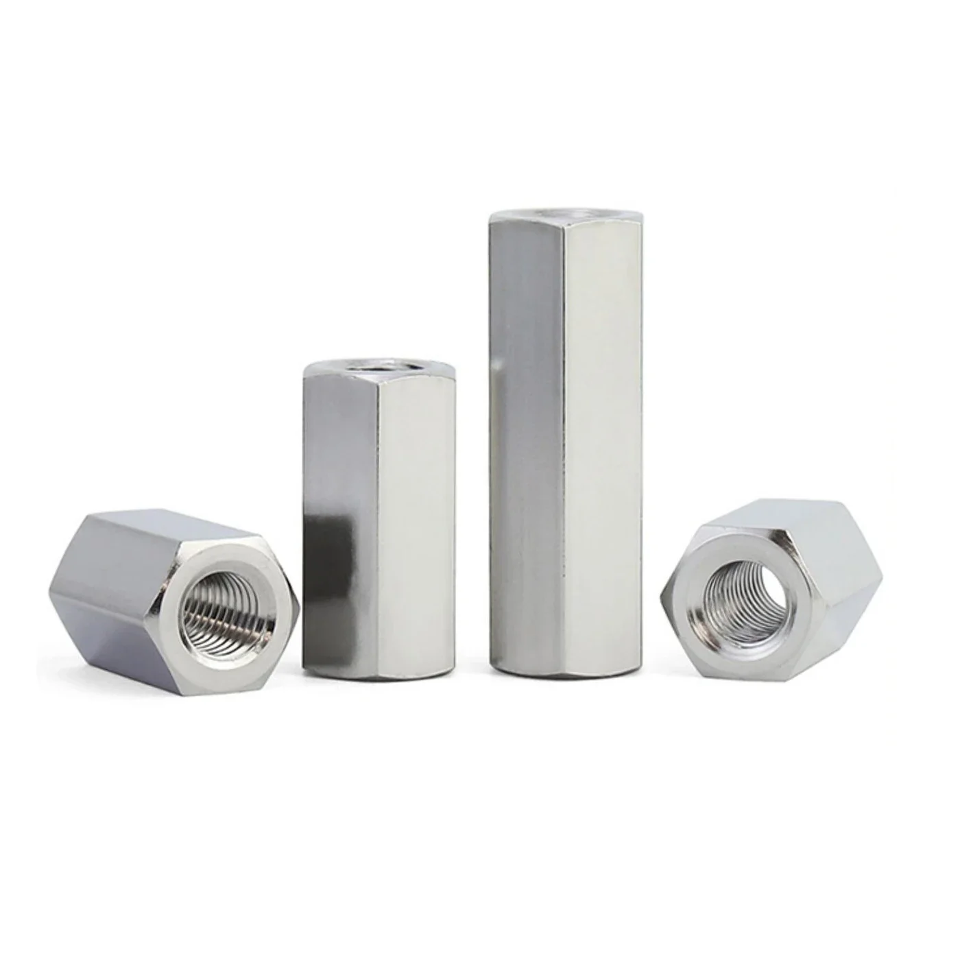 1/2/5pcs Stainless Steel Standoff M6*4/5/6/8/10 To 9-60mm Female Thread Extend Long Nut Pcb Support Spacer