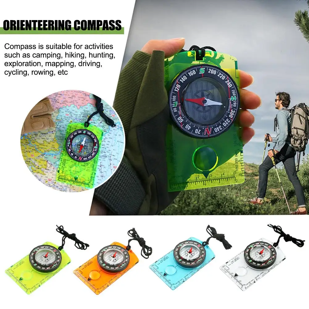 Orienteering Compass Waterproof Professional Camping Compass For Hiking Backpack Best Survival Gift For Map Reading G1T1