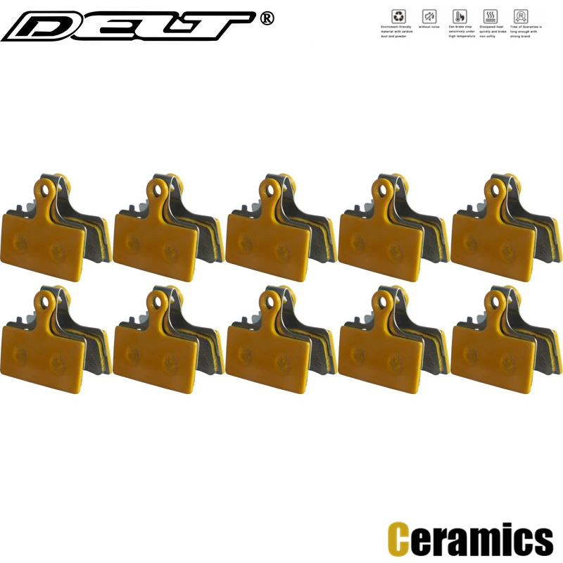 DELT 10 Pair Bicycle Disc Brake Pads,FOR SHIMANO M9000,M9020,M8000,M8100,XTR,M985,M988,M7100,M785,SLX,M666,M675,M615,K02S